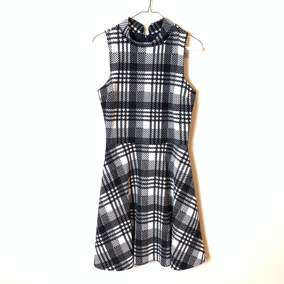 Aqua : black white plaid dress in size med - Picture 2 of 6